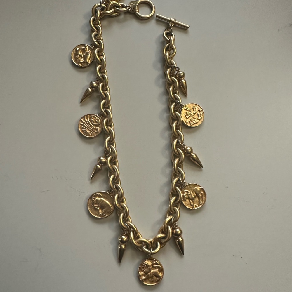 Anne Klein burnished gold necklace